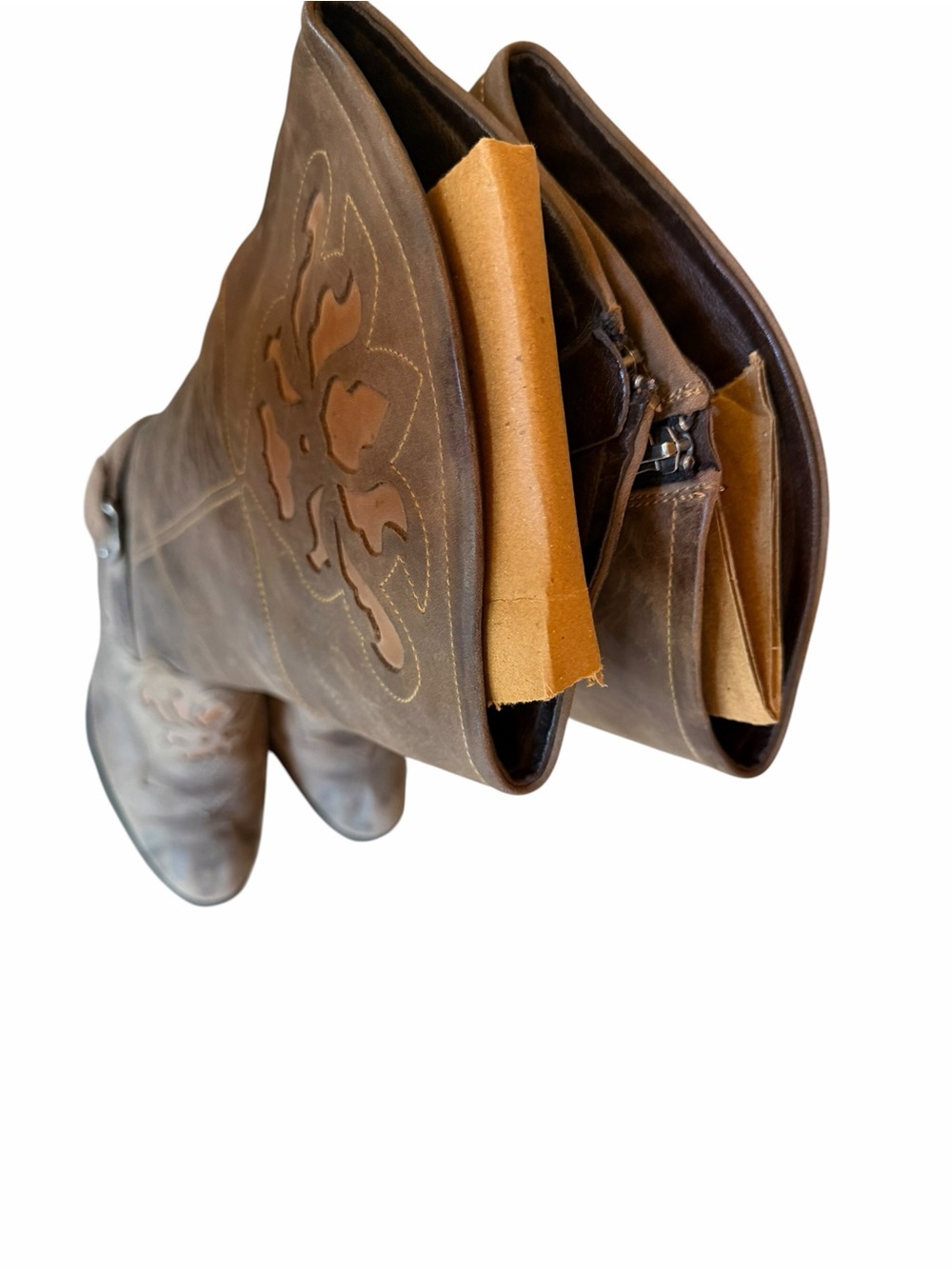 Born Montana Hand-Finished High-Quality Distressed Leather Riding Boots - Picture 2 of 10